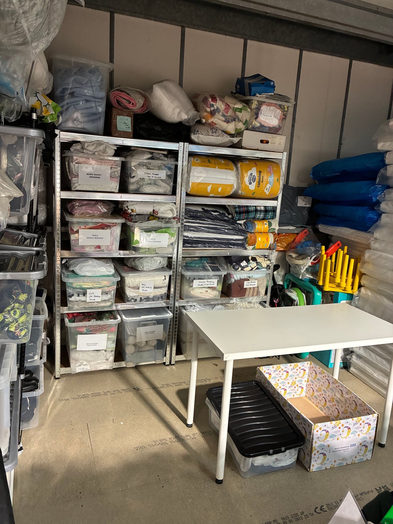 Baby bank shelves